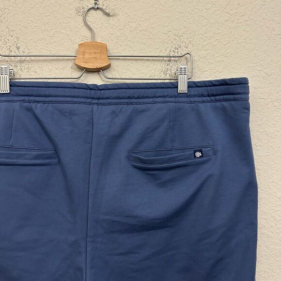 STONE ROSE Fleece Knit Shorts Blue Drawstring Waist Performance NWT - Picture 6 of 10